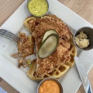 Chicken and waffle