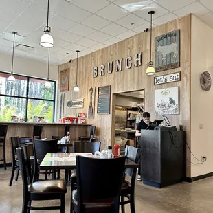 the dining area of brunch grill