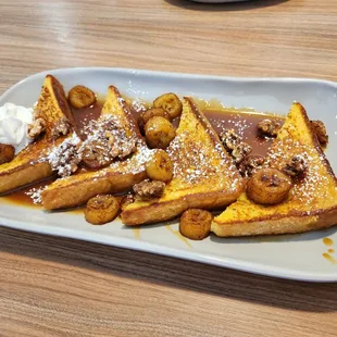 Bananas foster french toast