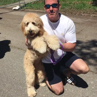 Marlie and Dad after a successful Brunch Fest in City Park!