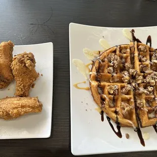 Snickers Waffles and Chicken