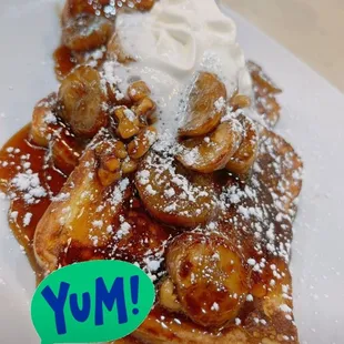 Banana Foster French toast.