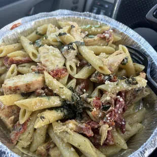 Pesto chicken pasta