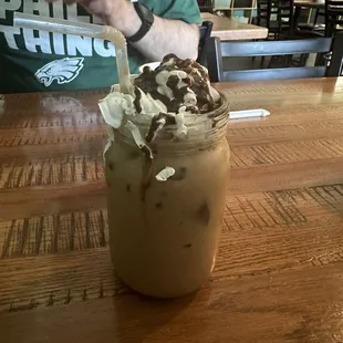 Iced Coffee with White Chocolate