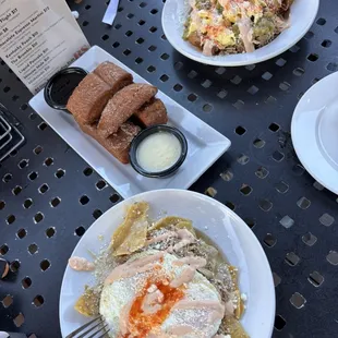 Chilaquiles, French toast