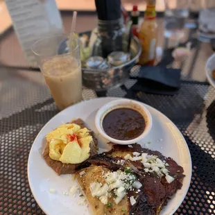 a plate of food on a table