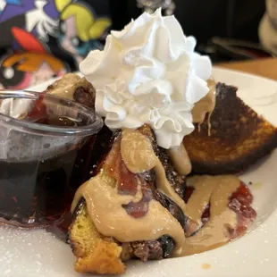 Peanut butter and jelly French Toast.