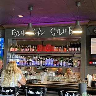 The breakfast bar area