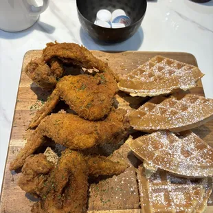 Chicken and waffles