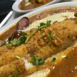 Cajun Smothered Fish 'N' Grits