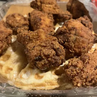 Chicken and waffles