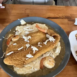 Seafood Gumbo and Grits