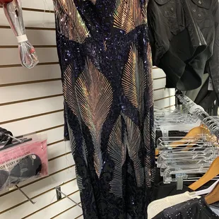 a dress on a hanger