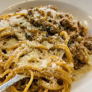 pasta dish, pasta, food