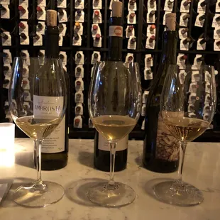 Last nights orange wine flight