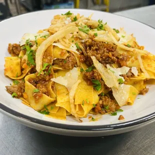 Pappardelle with Sausage ragù'