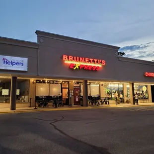 the outside of the store