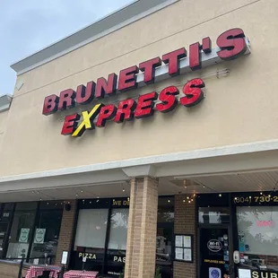 exterior of brunetti's express
