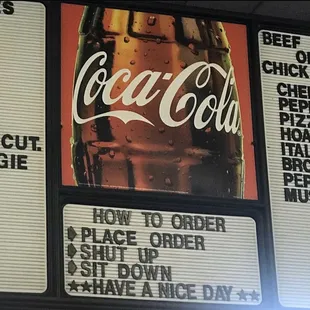 a menu for a drink at a restaurant