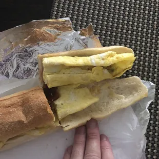 This is what they call a sausage egg and cheese. It was pathetic