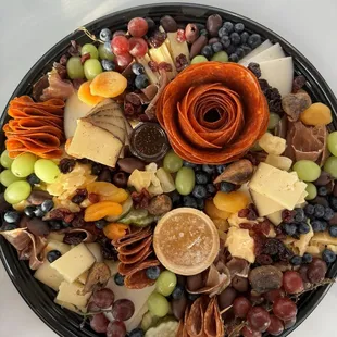 Charcuterie board for 6-8 people. Super good!