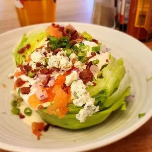 Wedge salad (side included with steak sandwich)
