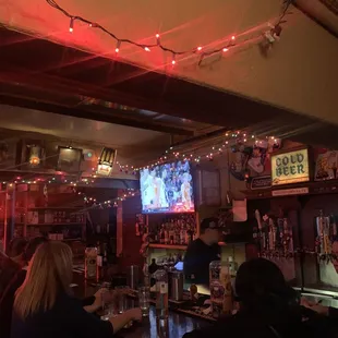 people sitting at the bar