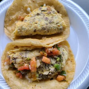 Steak Breafast Taco on Corn Tortilla!!!