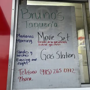 Telephone number and location details