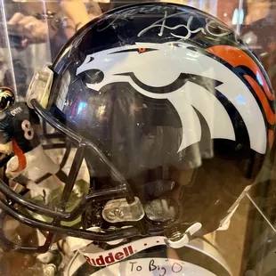 This Colorado girl had to get a pic of the Broncos helmet! Signed by Purdue alum Kyle Orton.