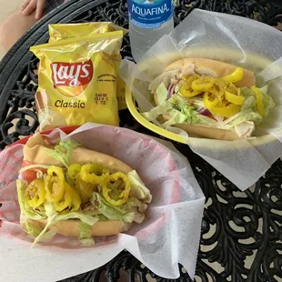 Sandwiches on freshly baked bread
