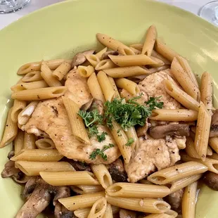 Chicken Marsala with Penne, my fave!