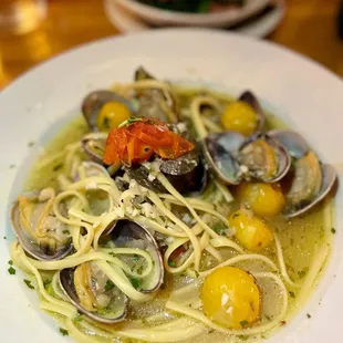 Clams with a side of linguine