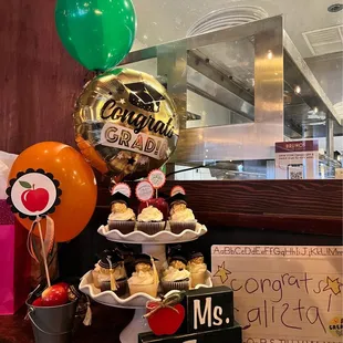 Graduation Decor at Brunos