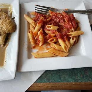 pasta dish, pasta, food