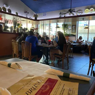 A view of the restaurant.