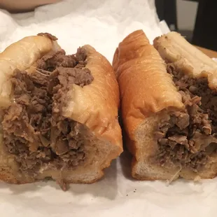 Cheesesteak with provolone &amp; light fried onions (tasted not good)