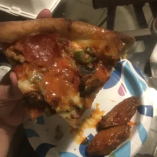 Special Special Sicilian Pizza and 12 Piece Wings