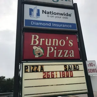 a sign for a restaurant