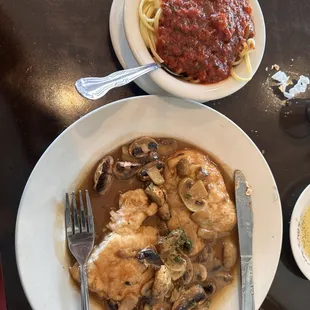 Chicken Marsala meal
