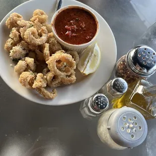 Calamari appetizer