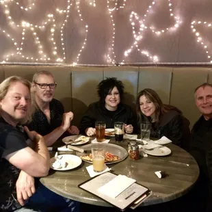 Pizza &amp; Beer at Brunzies with the members of Heart by Heart from Seattle, Washington.