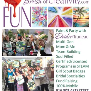 Paint &amp; Partie with  Multi-Gen Mom &amp; Me Team-Building Soul Filled Certified/Licensed