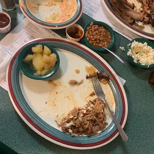 a table full of food