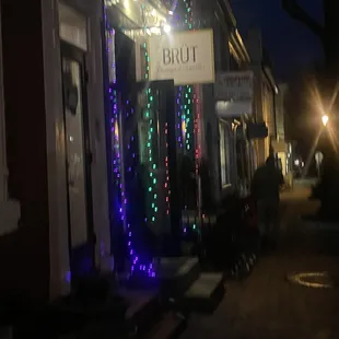 outside at night