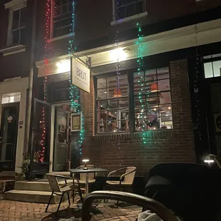 outside at night