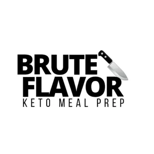 a knife with the words brute flavor