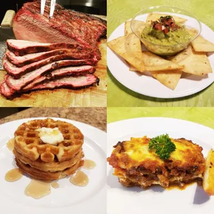 Brisket, Keto Chips &amp; Guac, French Toast Chaffles and Keto Lasagna.