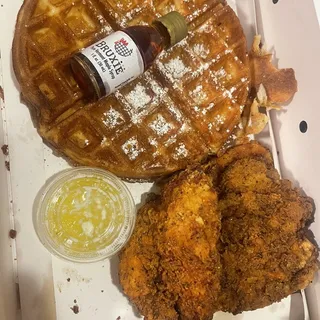 CHICKEN AND WAFFLES
