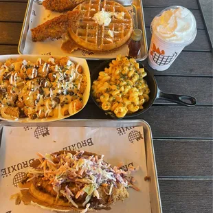 food, waffles